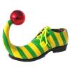 Funny Striped Circus Clown Shoes, Halloween Costume, Sizes 38–44 view 1