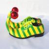 Funny Striped Circus Clown Shoes, Halloween Costume, Sizes 38–44 view 2