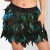 Women's Peacock Feather Skirt for Carnival, Festivals, Parties and Cosplay view 3