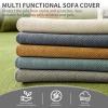 Ghygetrich Chenille Sofa Cover, Beige, 2-Piece, 90 × 180 cm view 2
