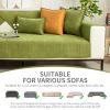 Ghygetrich Chenille Sofa Cover, Beige, 2-Piece, 90 × 180 cm view 3