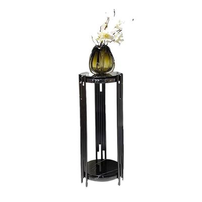 YHxFlux Lightweight Luxury Bonsai Stand with Stainless Steel and Marble, Medium