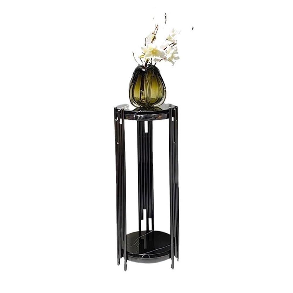 YHxFlux Lightweight Luxury Bonsai Stand with Stainless Steel and Marble, Medium