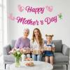 JEKUGOT Happy Mother's Day Glitter Rose Red Banner view 4