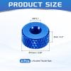 QUARKZMAN 4-Pack Aluminum Alloy Knurled Nuts, M4 x 10 x 5 mm, Blue view 2