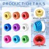 QUARKZMAN 4-Pack Aluminum Alloy Knurled Nuts, M4 x 10 x 5 mm, Blue view 3
