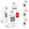 HotLabel Review Stand 3-Pack with 3 Review Cards - White view 1