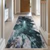 3D Optical Illusion Rug Runner 60 x 240 cm, Washable Non-Slip Hallway Runner, Abstract Short-Pile Design view 4