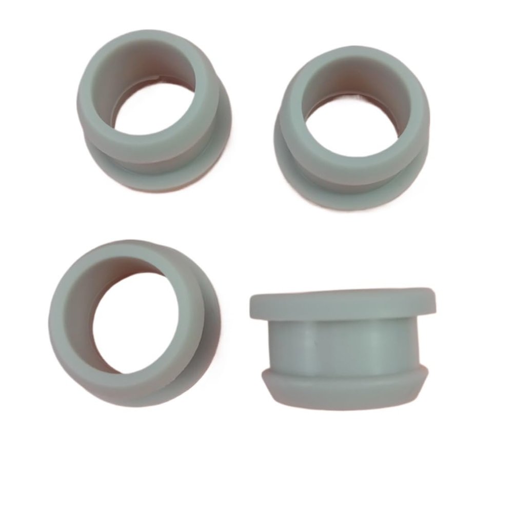 Round Gray Silicone Hole Plugs, 4.5–50.6 mm, 1/2/5 Pieces