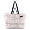 Wudan Canvas Shopping Bag for Groceries, Purple/Red Cartoon Bow, One Size view 1