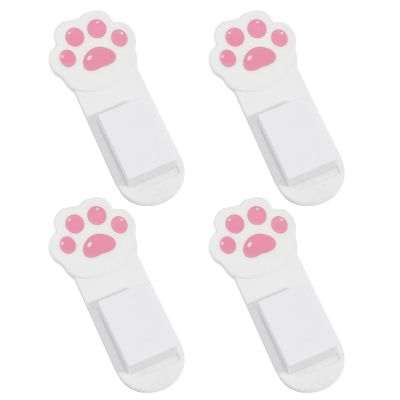 SXRQ 4-Pack Cat Paw Hygienic Toilet Seat Lifters with Adhesive Backing