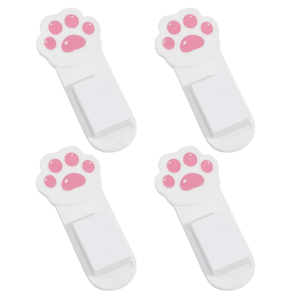 SXRQ 4-Pack Cat Paw Hygienic Toilet Seat Lifters with Adhesive Backing