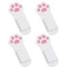SXRQ 4-Pack Cat Paw Hygienic Toilet Seat Lifters with Adhesive Backing view 1