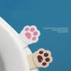 SXRQ 4-Pack Cat Paw Hygienic Toilet Seat Lifters with Adhesive Backing view 3