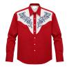 Men's Western Cowboy-Style Shirt with 3D Print view 3