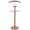 HTDRE Solid Wood Valet Stand with Hanger and Trouser Bar, Cherry view 1