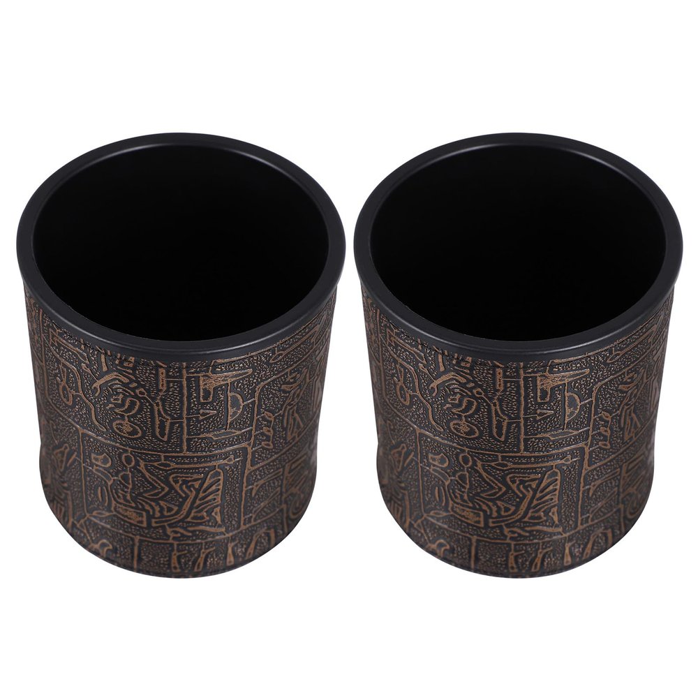 Veemoon Egyptian Dice Cups, 2-Piece Set