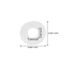 Healeved 250-Piece White PVC Self-Adhesive Hole Reinforcement Stickers view 2