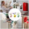 Mini Vase Magnets, 3-Piece Set, Aesthetic Flower Stickers view 4