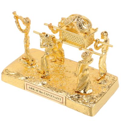 HOOTNEE Religious Metal Art Shrine Statue, Gold-Plated Compact Alloy Decoration for Living Room and Church Shrine, Versatile Sacred Ornament with Base, Random Color