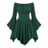 Women's Pirate Costume Summer Dress, Swing Skater Dress, A-Line Tunic Romper Set view 3