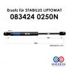RhedexX Gas Spring Replacement for Stabilus Lift-O-Mat 083424, 250 N, Soft Open, 445/180 mm view 2