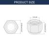 QUARKZMAN 30-Piece 1/4"-20 Nylon Insert Lock Nuts view 2