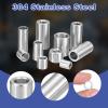 QUARKZMAN 12 x 8 x 9 mm Spacers for M8 Screws, Silver, 16 pcs view 3