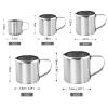 Stainless Steel Milk Frothing Pitcher, 2 oz view 2