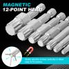 QUARKZMAN 2-Piece M8 Triple-Square Spline Bit, Magnetic, S2 Steel view 4