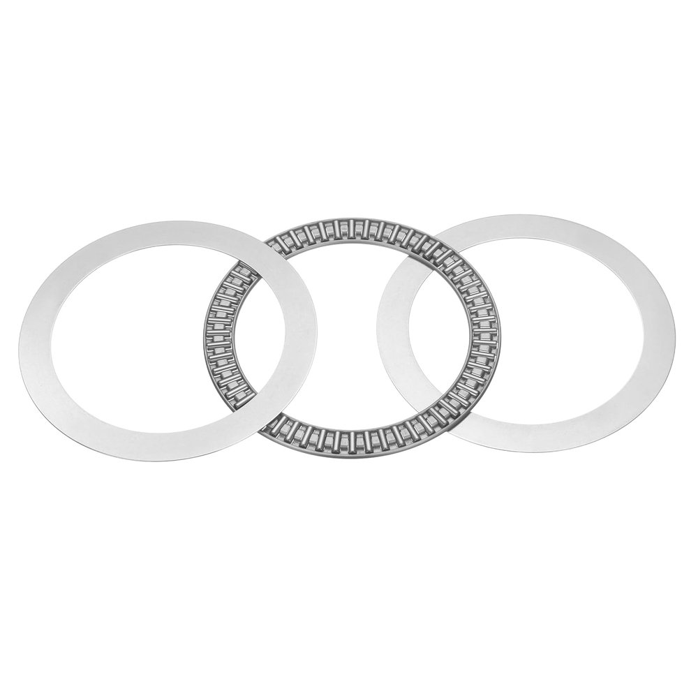 QUARKZMAN AXK140180 Thrust Needle Roller Bearing with 2 Washers, Chrome Steel, 140 mm ID, 180 mm OD, 7 mm Thick