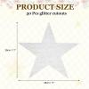QUARKZMAN 50-Piece Silver and White Glitter Star Cutouts, 11-Inch, Double-Sided Printed view 2