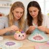 Yarn Bowl with Cute Cartoon Design and Large Accessory Holder view 2