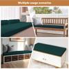 GUOLIXIA Bench Cushion 50 x 106 cm, Green view 2