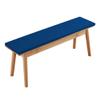 FENYIGE Padded Beer Bench Cushion, 55 x 98 cm, Blue view 1