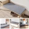 CHUNRONG Custom Bench Cushion 38 x 115 cm, Anti-Slip, Light Gray view 2