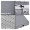 CHUNRONG Custom Bench Cushion 38 x 115 cm, Anti-Slip, Light Gray view 4