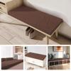 CHUNRONG Custom Bench Cushion 32 x 40 cm, Non-Slip Bottom, Brown view 2