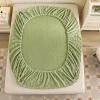 JIANINGHOME Flannel Fitted Sheet 180 x 200 cm, Super Soft and Warm view 2