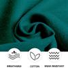 JIAFANG Custom Bench Cushion 48 x 180 cm, Non-Slip Underside, Zipper, Green view 3