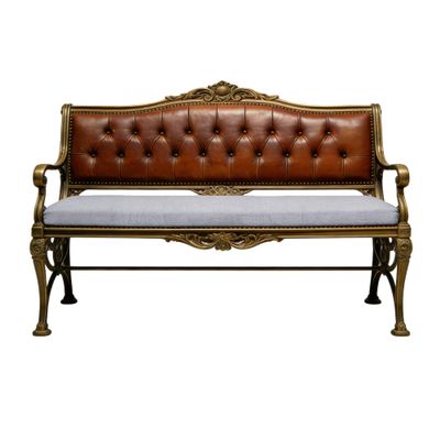 GUOZHEN Custom Bench Cushion 42 x 58 cm, Non-Slip Bottom, Washable Removable Cover, Light Gray