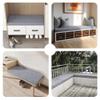 GUOZHEN Custom Bench Cushion 42 x 58 cm, Non-Slip Bottom, Washable Removable Cover, Light Gray view 2