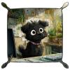 Cute Black Dog Dice Tray, Foldable, 20.5 × 20.5 cm view 2