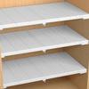 Adjustable No-Drill Metal Closet Organizer Rack view 1