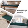 WEIZERO Custom Bench Cushion 56 x 112 cm, Non-Slip Underside, Zipper, Green view 2