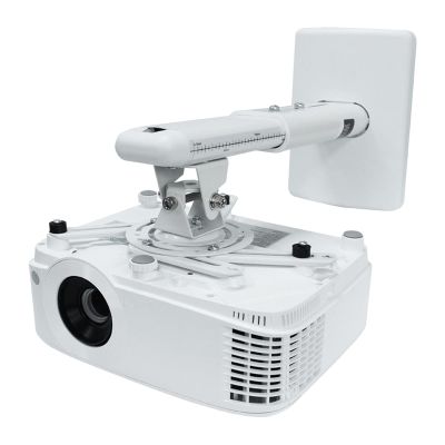 YNIYUJKL Adjustable Extendable Projector Wall and Ceiling Mount, White