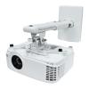 YNIYUJKL Adjustable Extendable Projector Wall and Ceiling Mount, White view 1