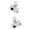 YNIYUJKL Adjustable Extendable Projector Wall and Ceiling Mount, White view 4