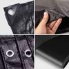 Waterproof PE Cover Tarp 200 g/m², 1.2 x 1.5 m, with Eyelets, UV-Stable, Tear-Resistant, Black view 2