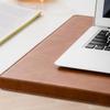 Non-Slip Leather Desk Mat with Edge Protection, Dark Gray, 80 x 40 cm view 2